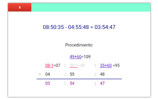 Calculadora de Tiempo  from Chrome web store to be run with OffiDocs Chromium online