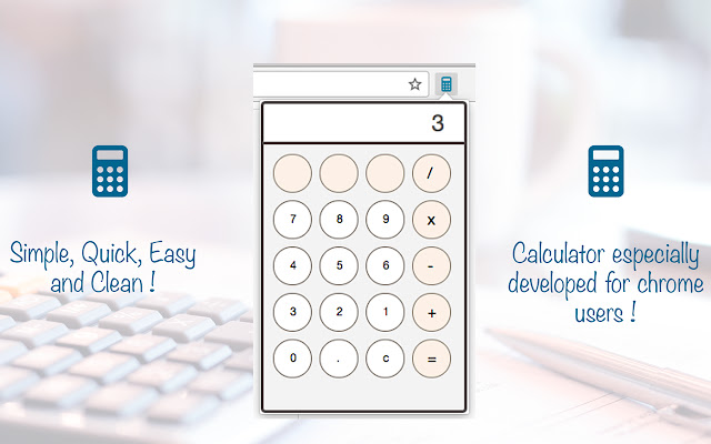 Calculator Chrome Extension  from Chrome web store to be run with OffiDocs Chromium online