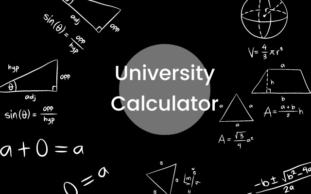 Calculator for University Students  from Chrome web store to be run with OffiDocs Chromium online