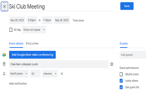 Calendar Bot  from Chrome web store to be run with OffiDocs Chromium online