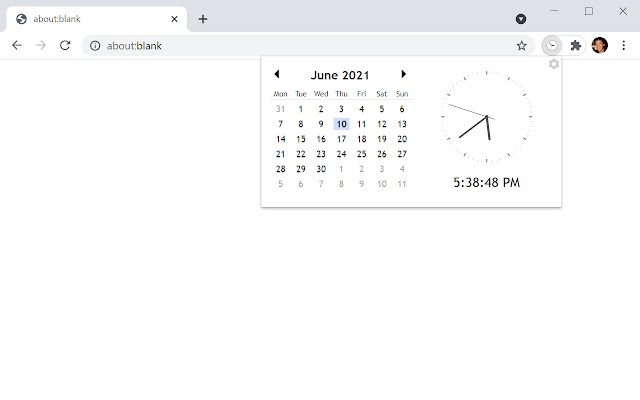 Jam Kalendar dari kedai web Chrome untuk dijalankan dengan OffiDocs Chromium dalam talian