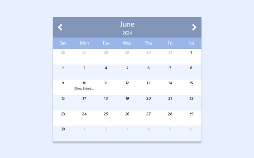 Calendar For You  from Chrome web store to be run with OffiDocs Chromium online