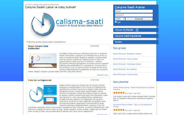 Calisma Saati  from Chrome web store to be run with OffiDocs Chromium online