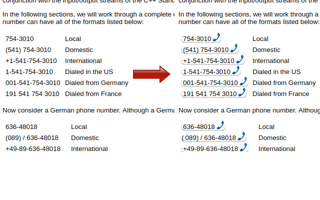 Call Number  from Chrome web store to be run with OffiDocs Chromium online