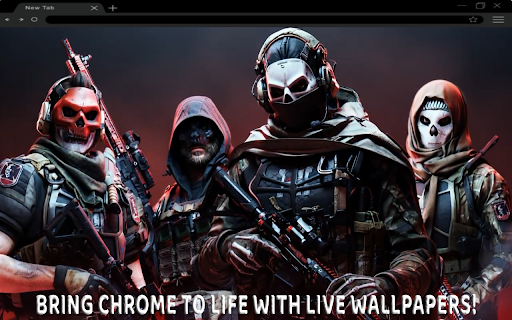 Call of Duty: Ghosts Live Wallpaper New  from Chrome web store to be run with OffiDocs Chromium online