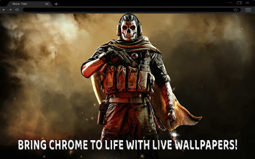 Call of Duty’s Simon Ghost Riley live wallpapers  from Chrome web store to be run with OffiDocs Chromium online