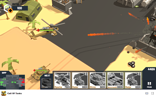 Call Of Tanks Deploy tanks and destroy enemy bases!  from Chrome web store to be run with OffiDocs Chromium online