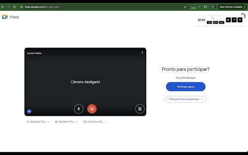 Call Timer for Meet Clone  from Chrome web store to be run with OffiDocs Chromium online