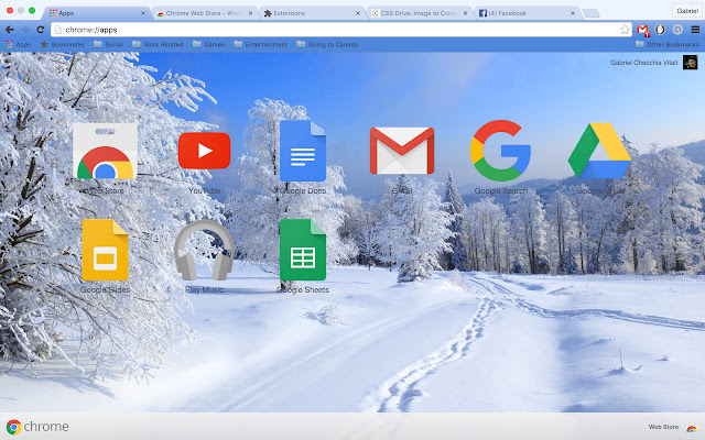 Calm Winter  from Chrome web store to be run with OffiDocs Chromium online