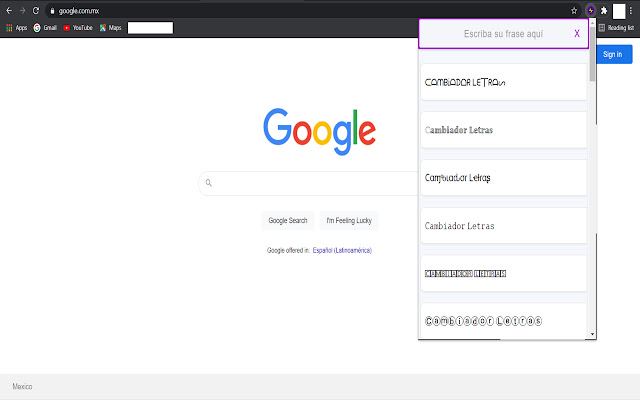 Cambiador De Letras ᐈ #1 Generador De Letras  from Chrome web store to be run with OffiDocs Chromium online