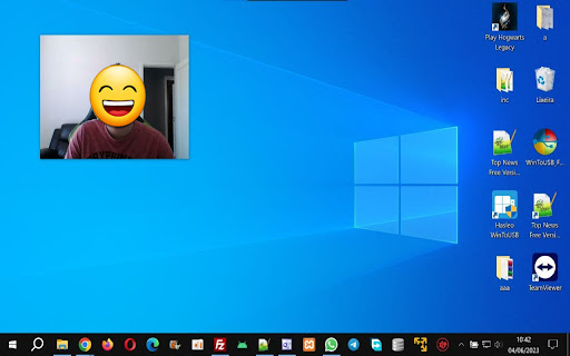 CamDesk CamDesktop WebCam Flutuante  from Chrome web store to be run with OffiDocs Chromium online