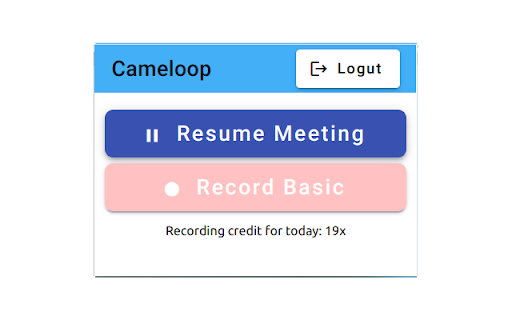 cameloop  from Chrome web store to be run with OffiDocs Chromium online