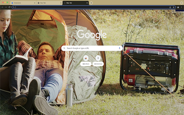 Camping Generators New Tab  from Chrome web store to be run with OffiDocs Chromium online