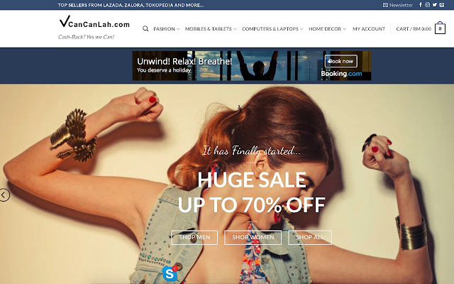 Cancanlah.com Your cashback  from Chrome web store to be run with OffiDocs Chromium online