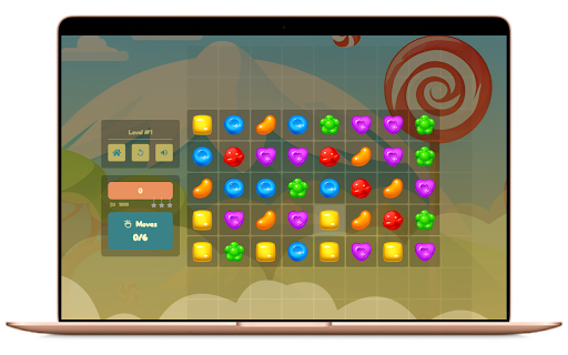 Candy Tiles  from Chrome web store to be run with OffiDocs Chromium online