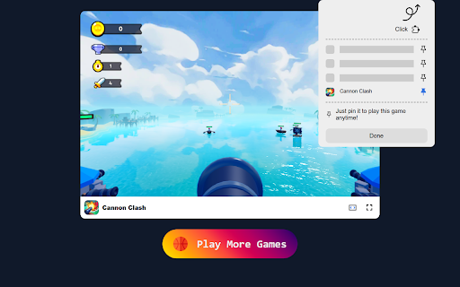 Cannon Clash Game Defend Your Island Fortress with Precision!  from Chrome web store to be run with OffiDocs Chromium online
