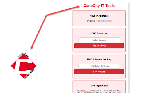 CanoCity IT Tools  from Chrome web store to be run with OffiDocs Chromium online