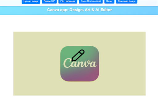 Canva app  from Chrome web store to be run with OffiDocs Chromium online