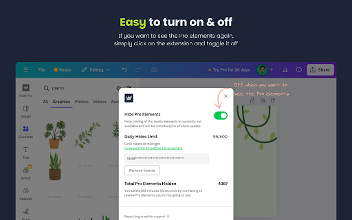 Canva Free Elements Filter  from Chrome web store to be run with OffiDocs Chromium online
