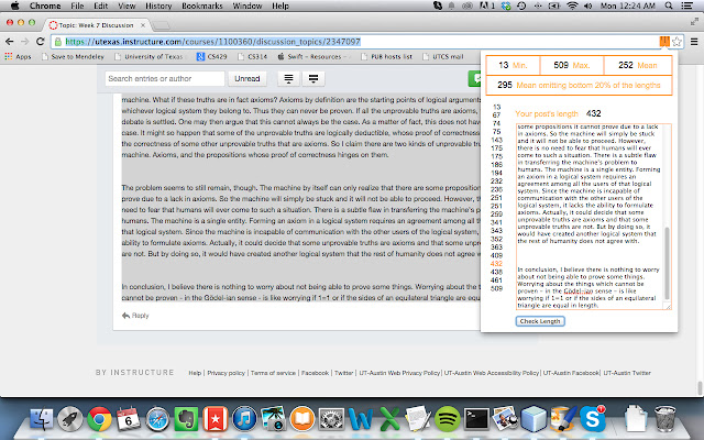 Canvas Discussion Post Length Checker  from Chrome web store to be run with OffiDocs Chromium online