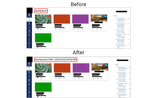 Canvas GPA Calculator  from Chrome web store to be run with OffiDocs Chromium online