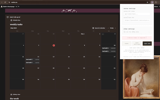 Canvas to Notion Task Sync  from Chrome web store to be run with OffiDocs Chromium online