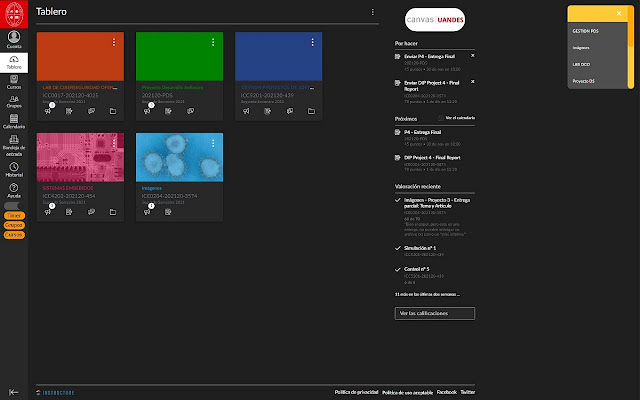 Canvas Uandes  from Chrome web store to be run with OffiDocs Chromium online