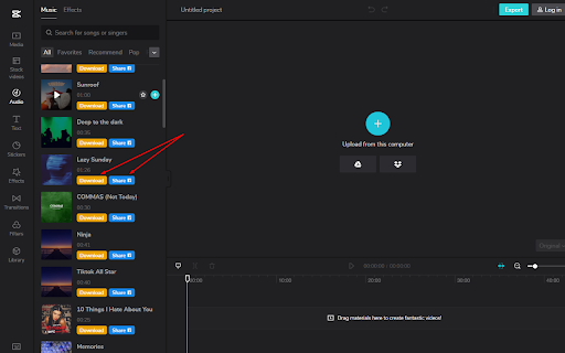 CapCut | All in one video editor  from Chrome web store to be run with OffiDocs Chromium online