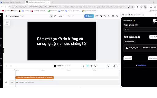 CapCut Voice Downloader  from Chrome web store to be run with OffiDocs Chromium online