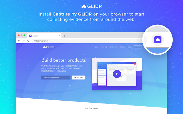 Capture by GLIDR  from Chrome web store to be run with OffiDocs Chromium online