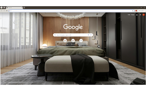 captures a modern, sophisticated bedroom  from Chrome web store to be run with OffiDocs Chromium online