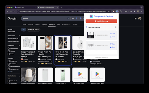 Capture web components with AI  from Chrome web store to be run with OffiDocs Chromium online