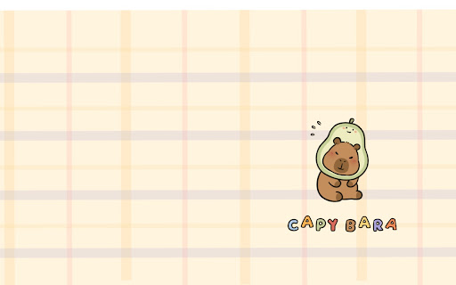 Capybara New Tab  from Chrome web store to be run with OffiDocs Chromium online