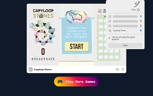 Capyloop Stones Game Discover the Cutest Capybara and More! from Chrome web store to be run with OffiDocs Chromium online Capyloop Stones Game Discover the Cutest Capybara and More! from Chrome web store to be run with OffiDocs Chromium online