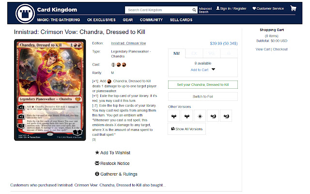 CardKingdomToCad  from Chrome web store to be run with OffiDocs Chromium online