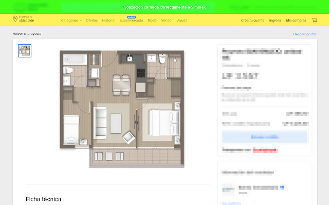 Carga de cotización Automática Simplex  from Chrome web store to be run with OffiDocs Chromium online