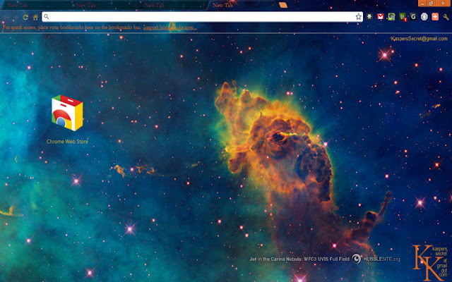 Carina Nebula Jet Theme  from Chrome web store to be run with OffiDocs Chromium online