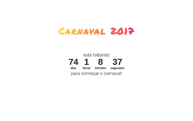 Carnaval 2017  from Chrome web store to be run with OffiDocs Chromium online