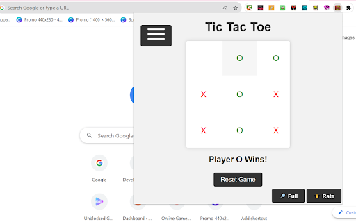 Caro X O Game  from Chrome web store to be run with OffiDocs Chromium online