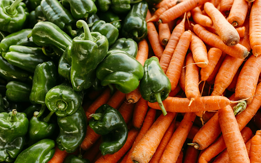 Carrots and Bell Peppers  from Chrome web store to be run with OffiDocs Chromium online