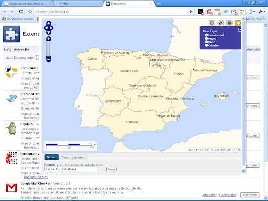 Cartociudad IGN  from Chrome web store to be run with OffiDocs Chromium online