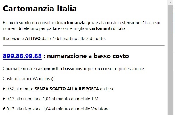 Cartomanzia Italia din magazinul web Chrome va fi rulat cu OffiDocs Chromium online