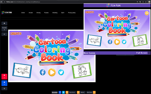 Cartoon Coloring Book Game  from Chrome web store to be run with OffiDocs Chromium online