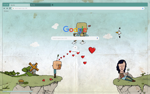 Cartoon drawn  from Chrome web store to be run with OffiDocs Chromium online