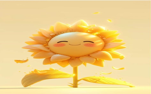 Cartoon sunflower wallpaper  from Chrome web store to be run with OffiDocs Chromium online