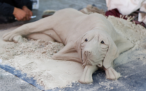 Carve a dog statue  from Chrome web store to be run with OffiDocs Chromium online