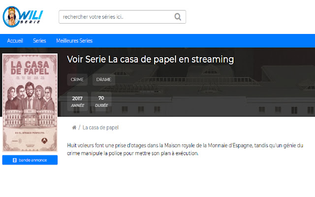 casa de papel streaming  from Chrome web store to be run with OffiDocs Chromium online