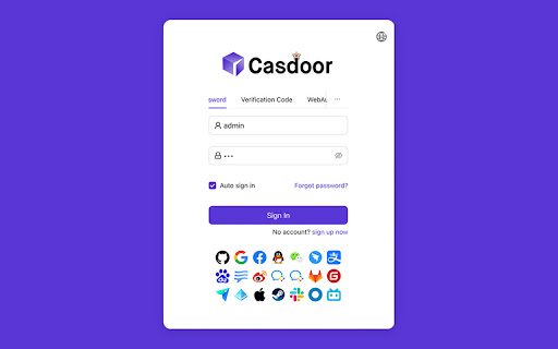 Casdoor Browser Plugin from Chrome web store to be run with OffiDocs Chromium online Casdoor Browser Plugin from Chrome web store to be run with OffiDocs Chromium online