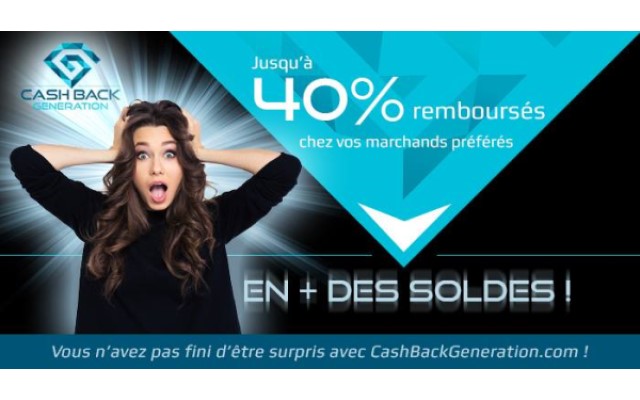 CashBack Génération  from Chrome web store to be run with OffiDocs Chromium online