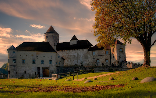 Castle on the grass field  from Chrome web store to be run with OffiDocs Chromium online